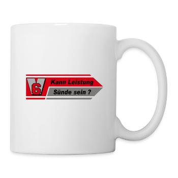 V6 Leistung,V6,Muscle-Car,Werkstatt,Garage,(25) - Tasse - Weiß - Rechts