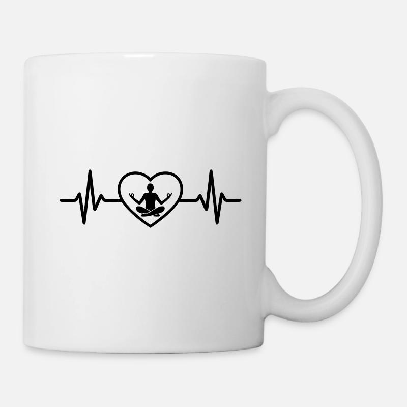Pilates Herz Pilatus - Tasse - Weiß