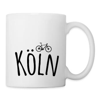 Fahrrad Köln - Tasse - Weiß - Rechts