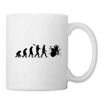 Drum évolution - Mug blanc - blanc - Droite