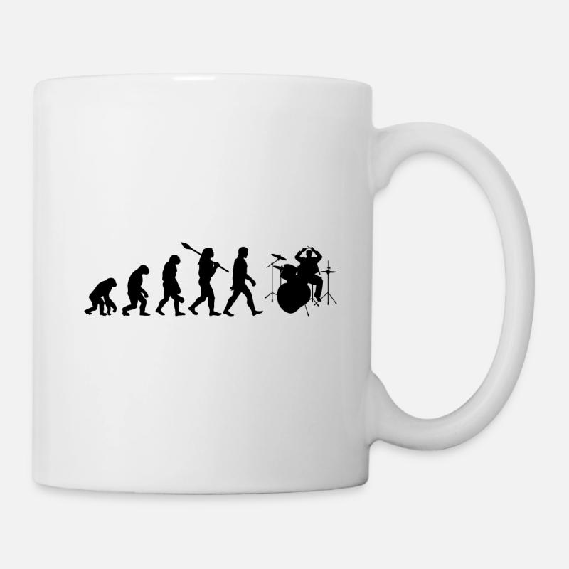 Drum Evolution - Tasse - Weiß