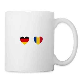 Romanians Germany Romania Heartbeat - Mug - white - Right