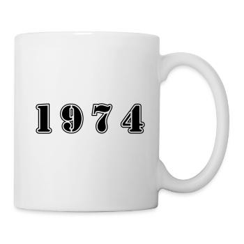 1974 year birthday - Mug - white - Right