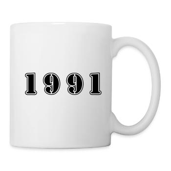 1991 year birthday - Mug - white - Right