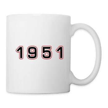 1951 Year Number - Mug - white - Right
