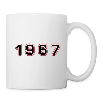 1967 Jahr Zahl - Tasse - Weiß - Rechts