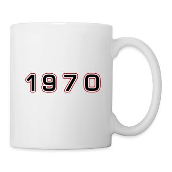 Numéro de l’année 1970 - Mug blanc - blanc - Droite