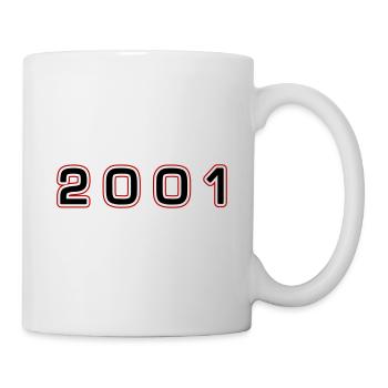 2001 Year Number - Mug - white - Right