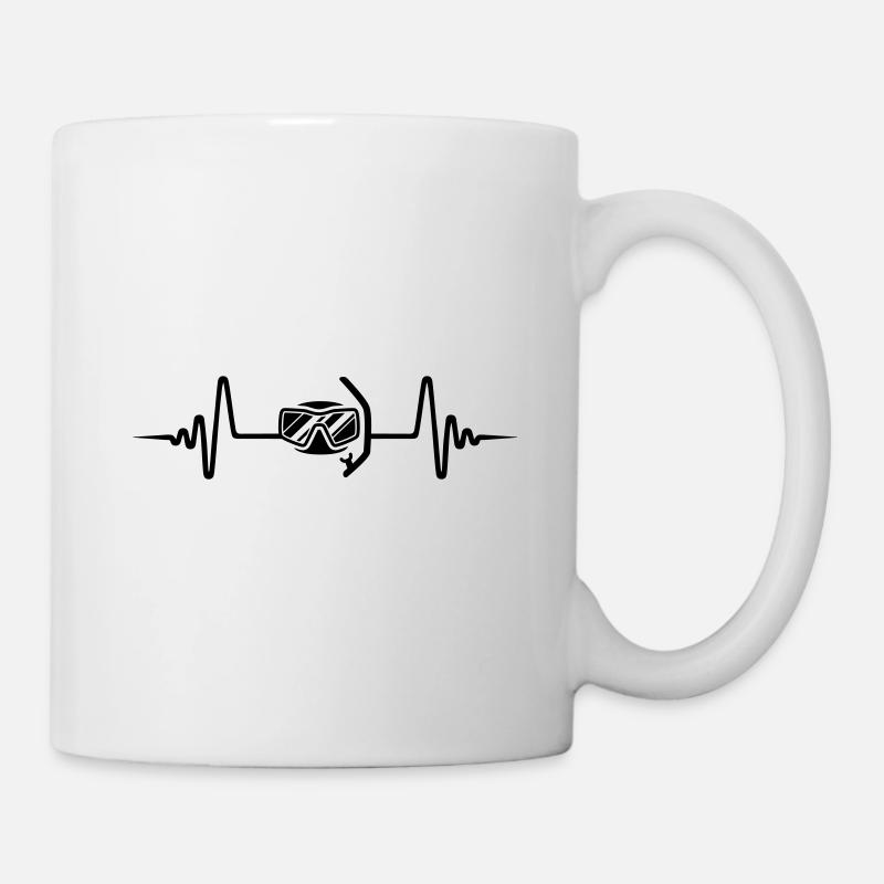 Taucherbrille Puls - Tasse - Weiß