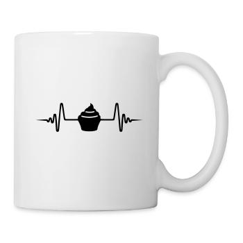 Icône Muffin Pulse - Mug blanc - blanc - Droite