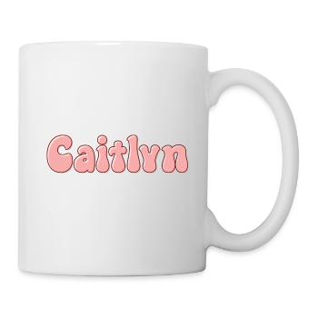 Nom Fille Caitlyn Rétro Prénom Caitlyn Couple - Mug blanc - blanc - Droite