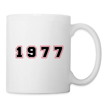 Numéro de l’année 1977 - Mug blanc - blanc - Droite