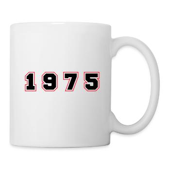Numéro de l’année 1975 - Mug blanc - blanc - Droite