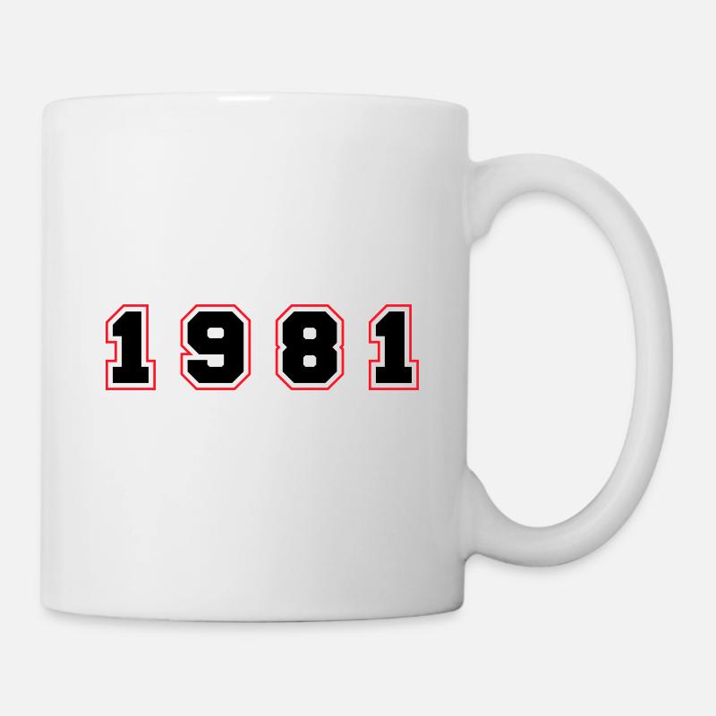 Numéro de l’année 1981 - Mug blanc - blanc