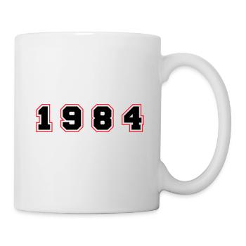 Numéro de l’année 1984 - Mug blanc - blanc - Droite