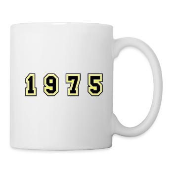 Numéro de l’année 1975 - Mug blanc - blanc - Droite