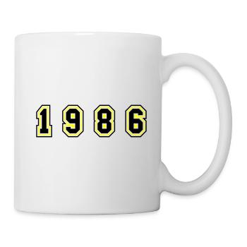 Numéro de l’année 1986 - Mug blanc - blanc - Droite