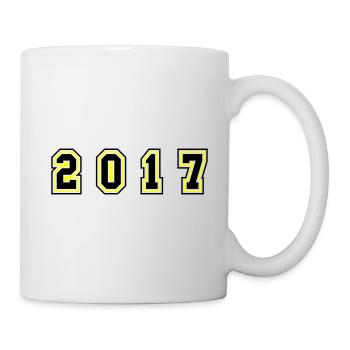 2017 Jahr Zahl - Tasse - Weiß - Rechts