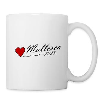 Majorque 2023 Coeur - Mug blanc - blanc - Droite