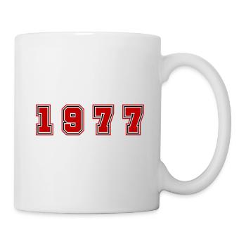 Numéro de l’année 1977 - Mug blanc - blanc - Droite