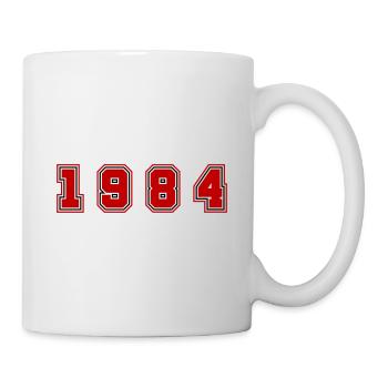 Numéro de l’année 1984 - Mug blanc - blanc - Droite