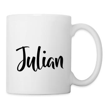 Vorname - Julian - Tasse - Weiß - Rechts