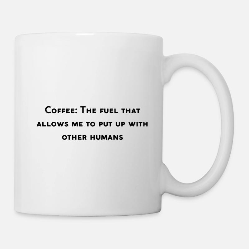 Design drôle café - Mug blanc - blanc