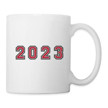 2023 Jahr Zahl - Tasse - Weiß - Rechts