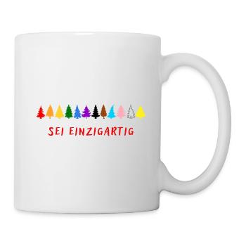 Sei einzigartig! LGBTQ - Tasse - Weiß - Rechts