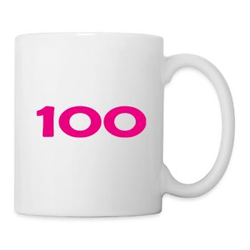 100. 100 ANS. 100e ANNIVERSAIRE. ANNIVERSAIRE 100 - Mug blanc - blanc - Droite