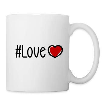 Liebe Herz - Tasse - Weiß - Rechts