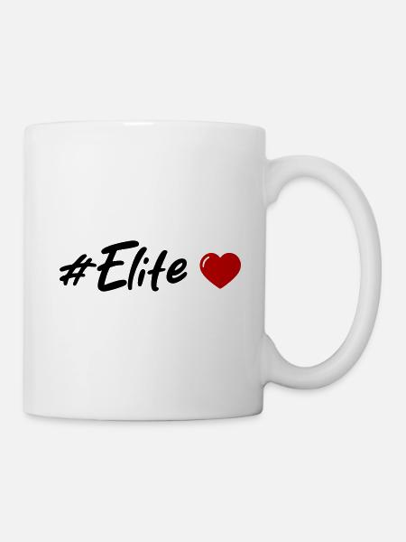 Elite Herz - Tasse - Weiß
