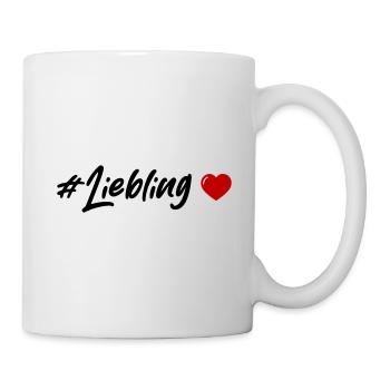 Liebling Herz - Tasse - Weiß - Rechts