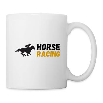 Horse Racing Design - Mug - white - Right