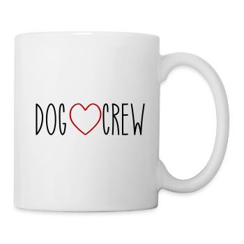 Dog Crew Herz - Tasse - Weiß - Rechts