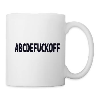 Fuck off - Tasse - Weiß - Rechts