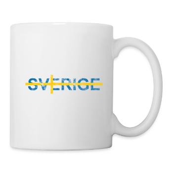Sverige Swedish Flag Sweden Scandinavia - Mug - white - Right