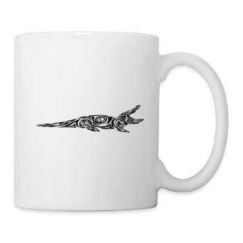 Alligator Tribal Tattoo - Tasse - Weiß - Rechts