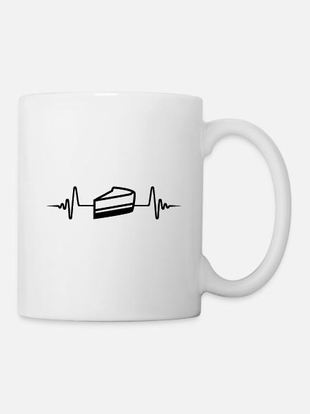 Kuchen käsekuchen Puls - Tasse - Weiß