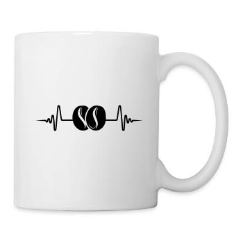 Kaffeebohne Puls - Tasse - Weiß - Rechts