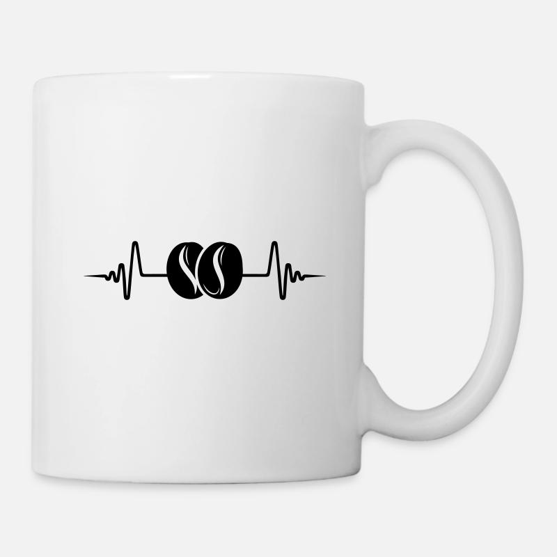 Légumineuses de grains de café - Mug blanc - blanc