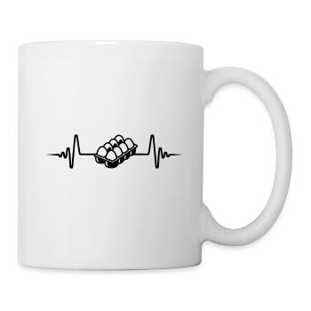 Eier symbol Puls - Tasse - Weiß - Rechts