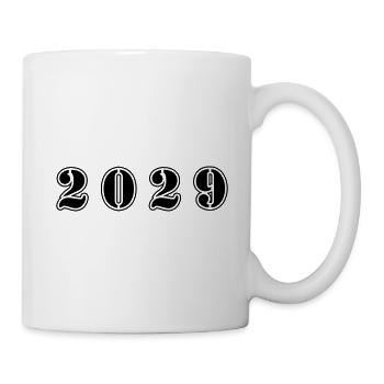 2029 Jahr Geburtstag - Tasse - Weiß - Rechts