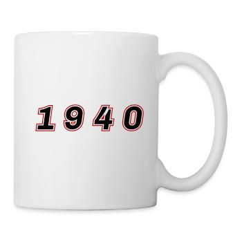 Numéro de l’année 1940 - Mug blanc - blanc - Droite