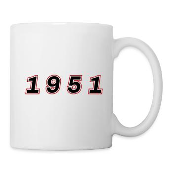 1951 Year Number - Mug - white - Right