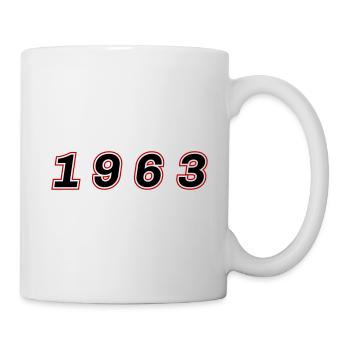 Numéro de l’année 1963 - Mug blanc - blanc - Droite