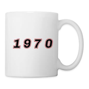 Numéro de l’année 1970 - Mug blanc - blanc - Droite