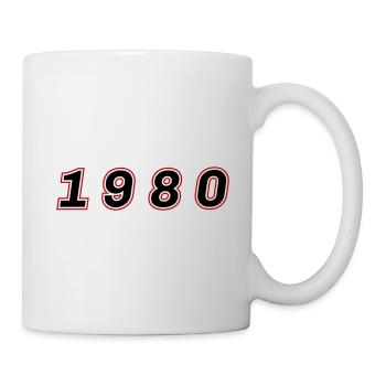 Numéro de l’année 1980 - Mug blanc - blanc - Droite