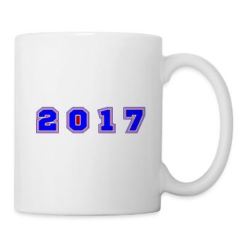 2017 Jahr Zahl - Tasse - Weiß - Rechts