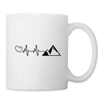 Mountains Puls Love - Tasse - Weiß - Rechts